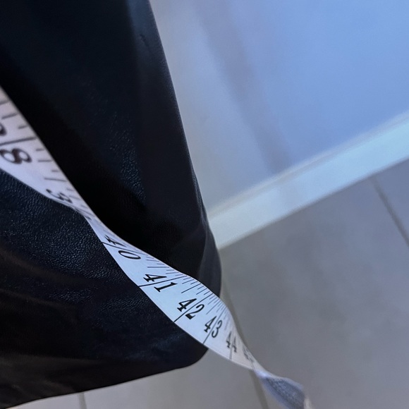 Eloquii Black Faux Leather Midi Dress Size 18 NWT - Picture 10 of 11